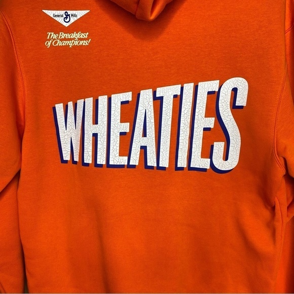 Jordan Flight MVP Wheaties Fleece Hoodie Orange Rush Nwt Men Size XS - Picture 11 of 14